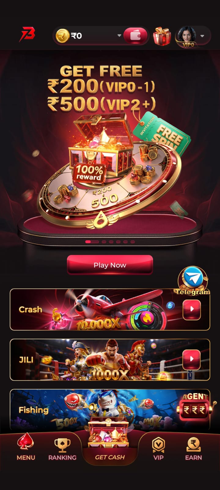 rajspin gem balance and rewards screen